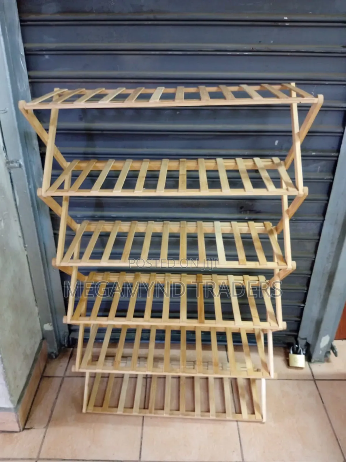 6 - Layer Bamboo Shoe Rack/Foldable Shoe Rack
