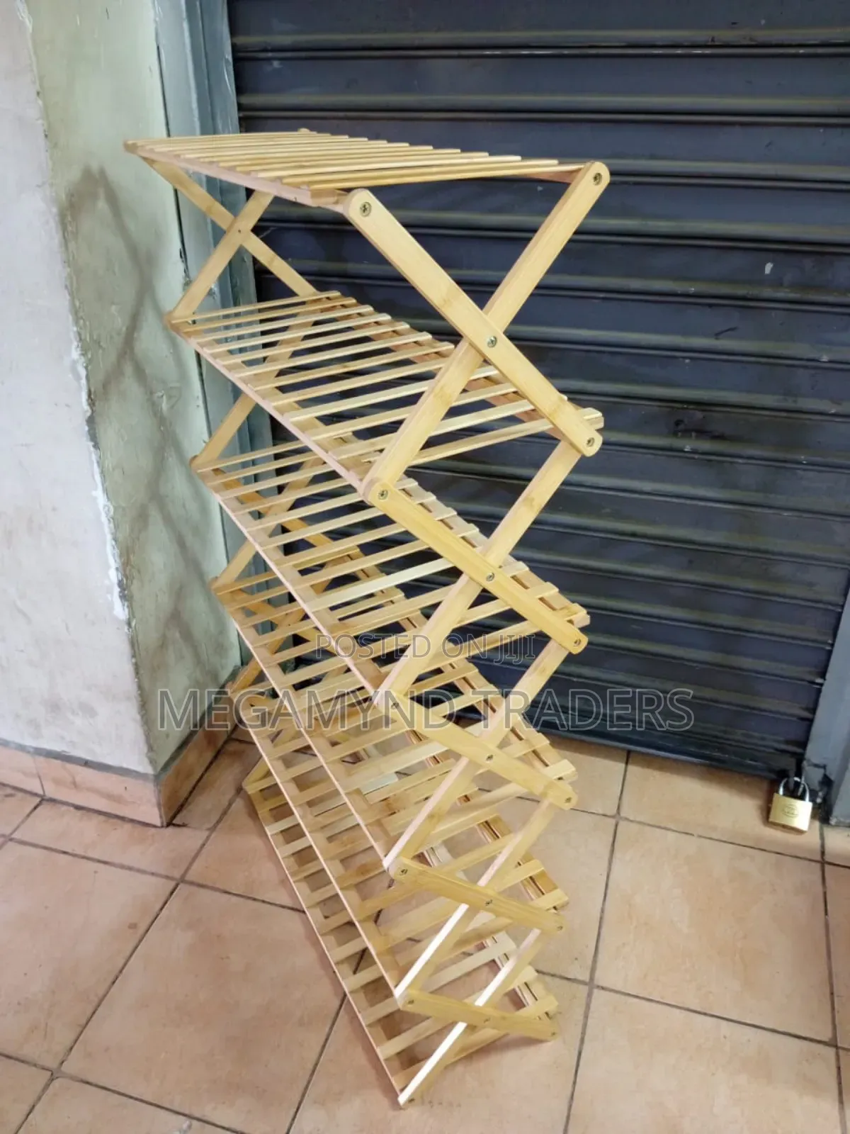 6 - Layer Bamboo Shoe Rack/Foldable Shoe Rack