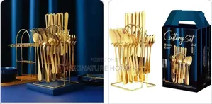 24pcs Set Gold Cutlery Set