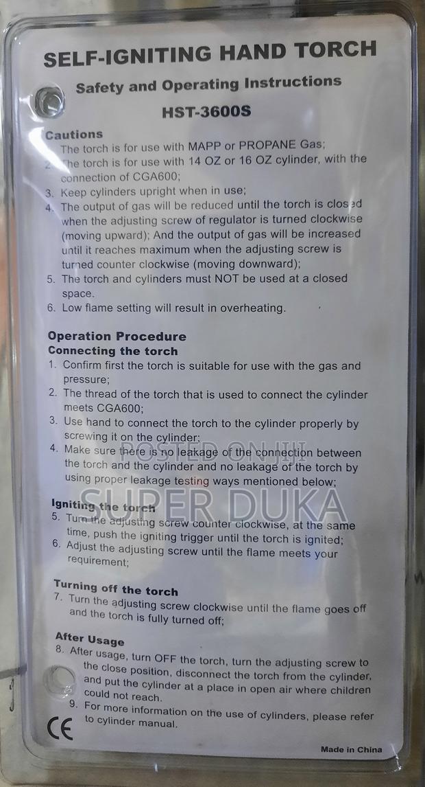 Hand Torch.Harba HST-3600s Self-Igniting - thumbnail 2