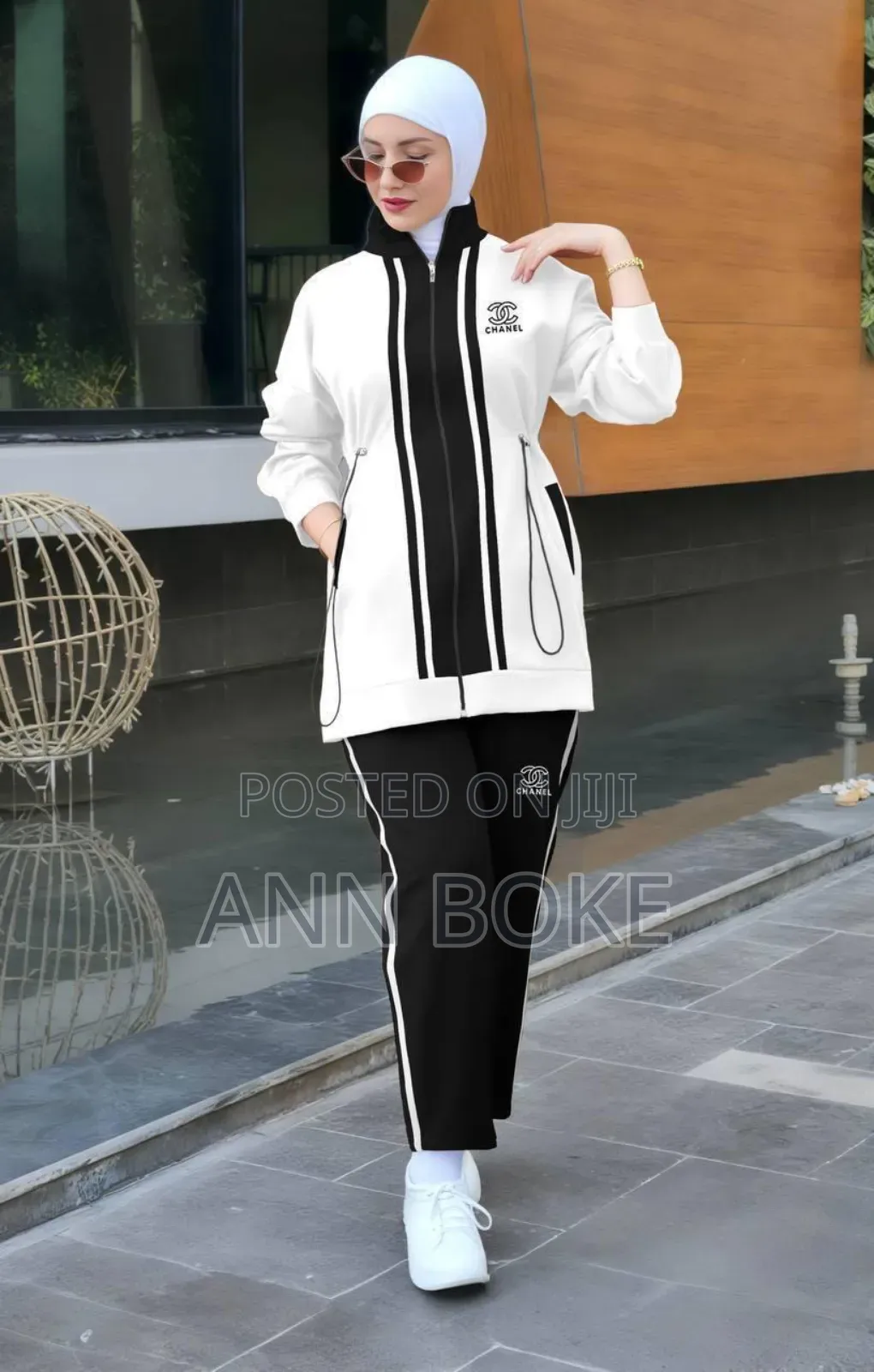 Turkish 3pc Ladies Set Nike Branded (Embroidered) Material Soft