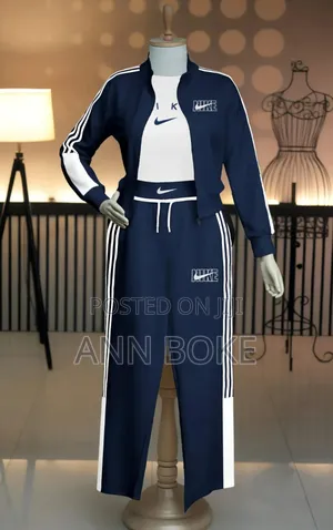 Turkish 3pc Ladies Set Nike Branded (Embroidered) Material Soft