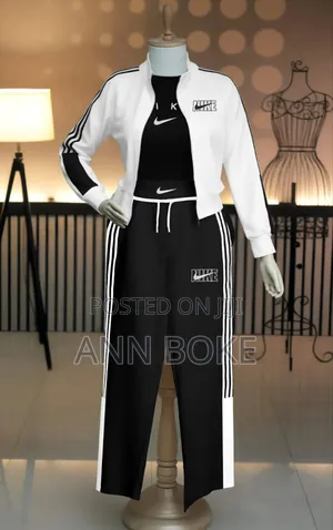 Turkish 3pc Ladies Set Nike Branded (Embroidered) Material Soft