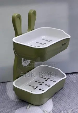 *Mouse-Shaped Double Layer Soap Dish*