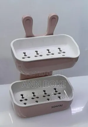 *Mouse-Shaped Double Layer Soap Dish*