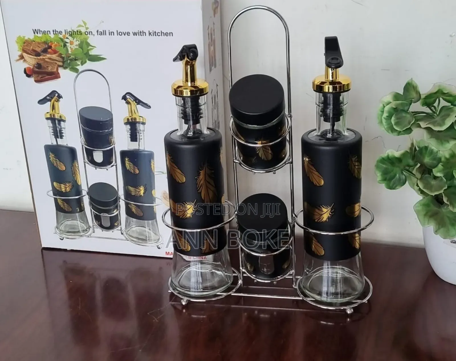 5in1 Seasoning Set 2 - 300ml Oil Dispenser 2 - 100ml Salt