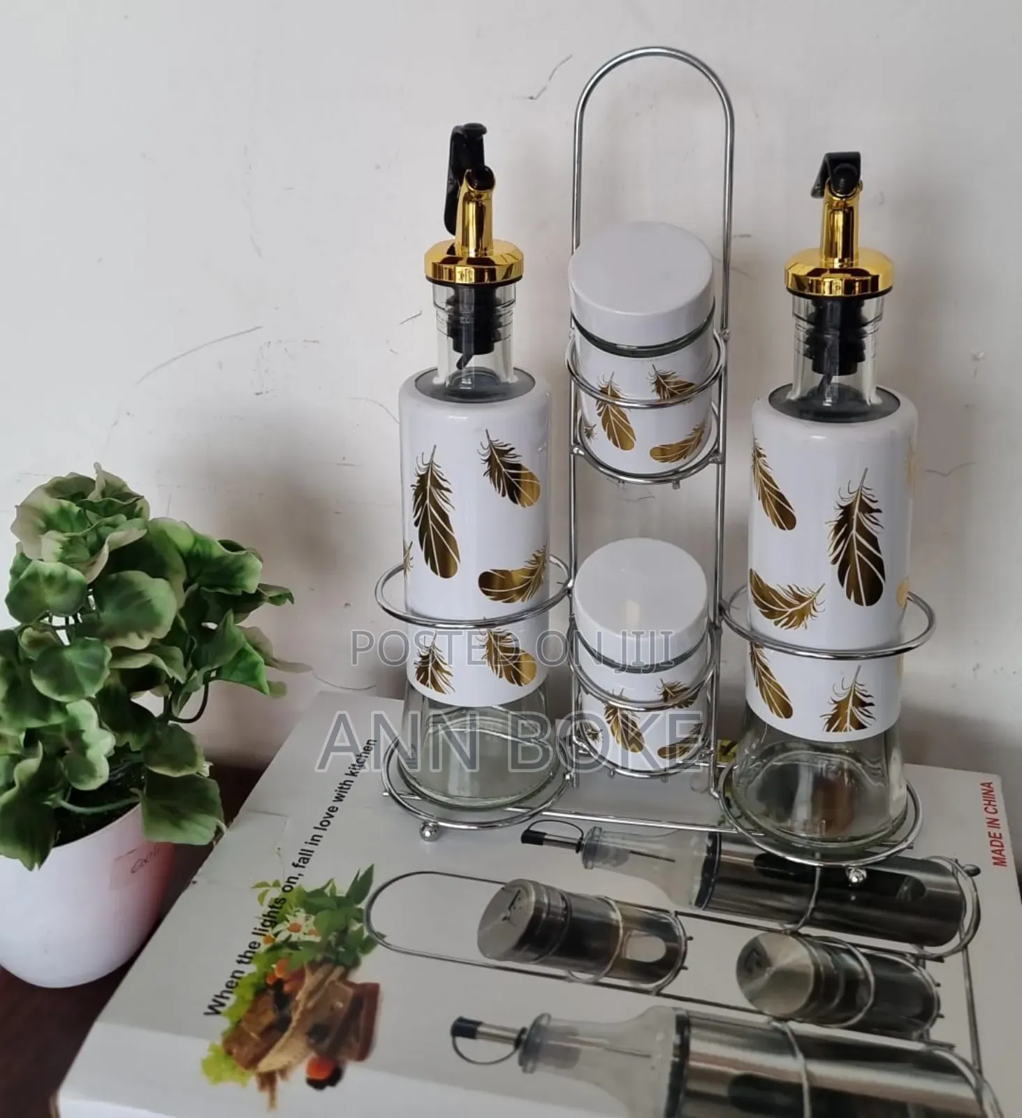 5in1 Seasoning Set 2 - 300ml Oil Dispenser 2 - 100ml Salt
