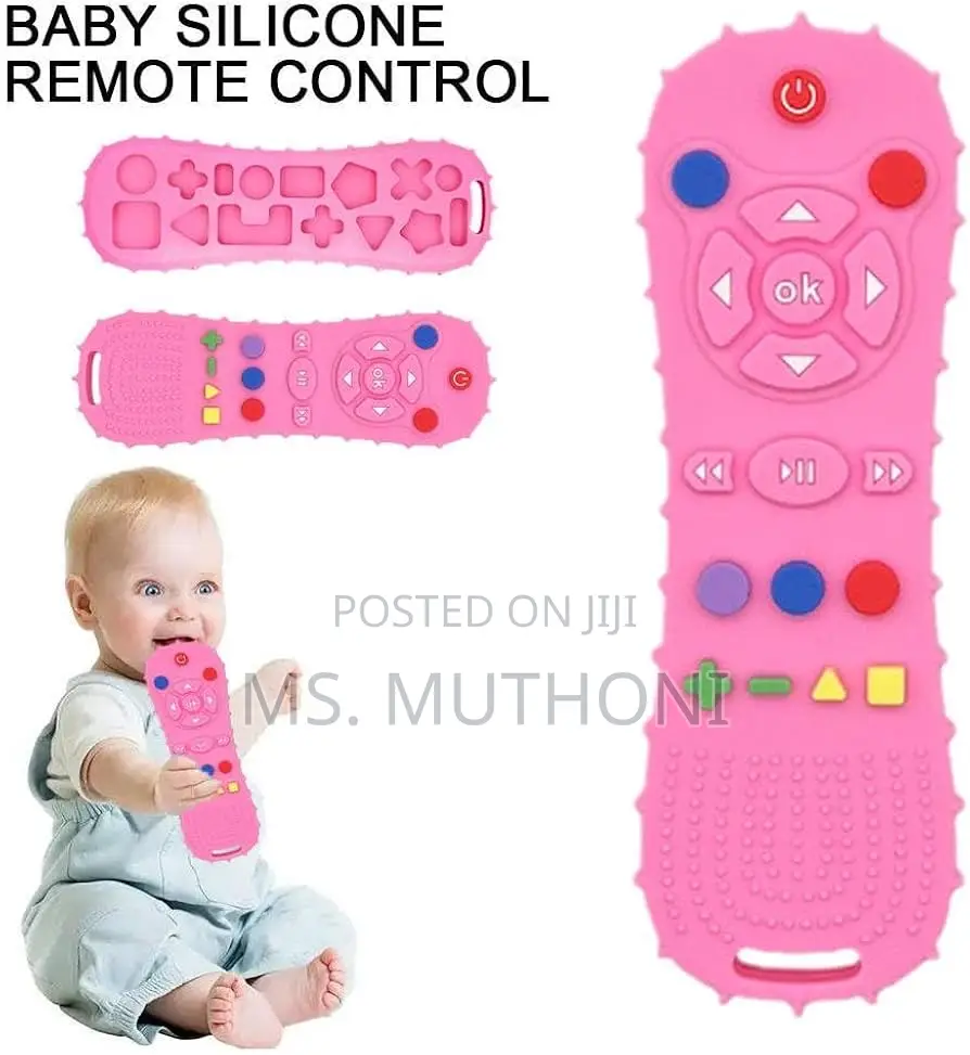 Bpa Free Remote Silicone Baby Teether for Teething Gums,