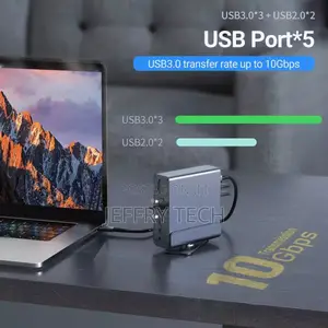 16 in 1 Usb-C Docking Station Hd Vertical Hub With Triple Monitor