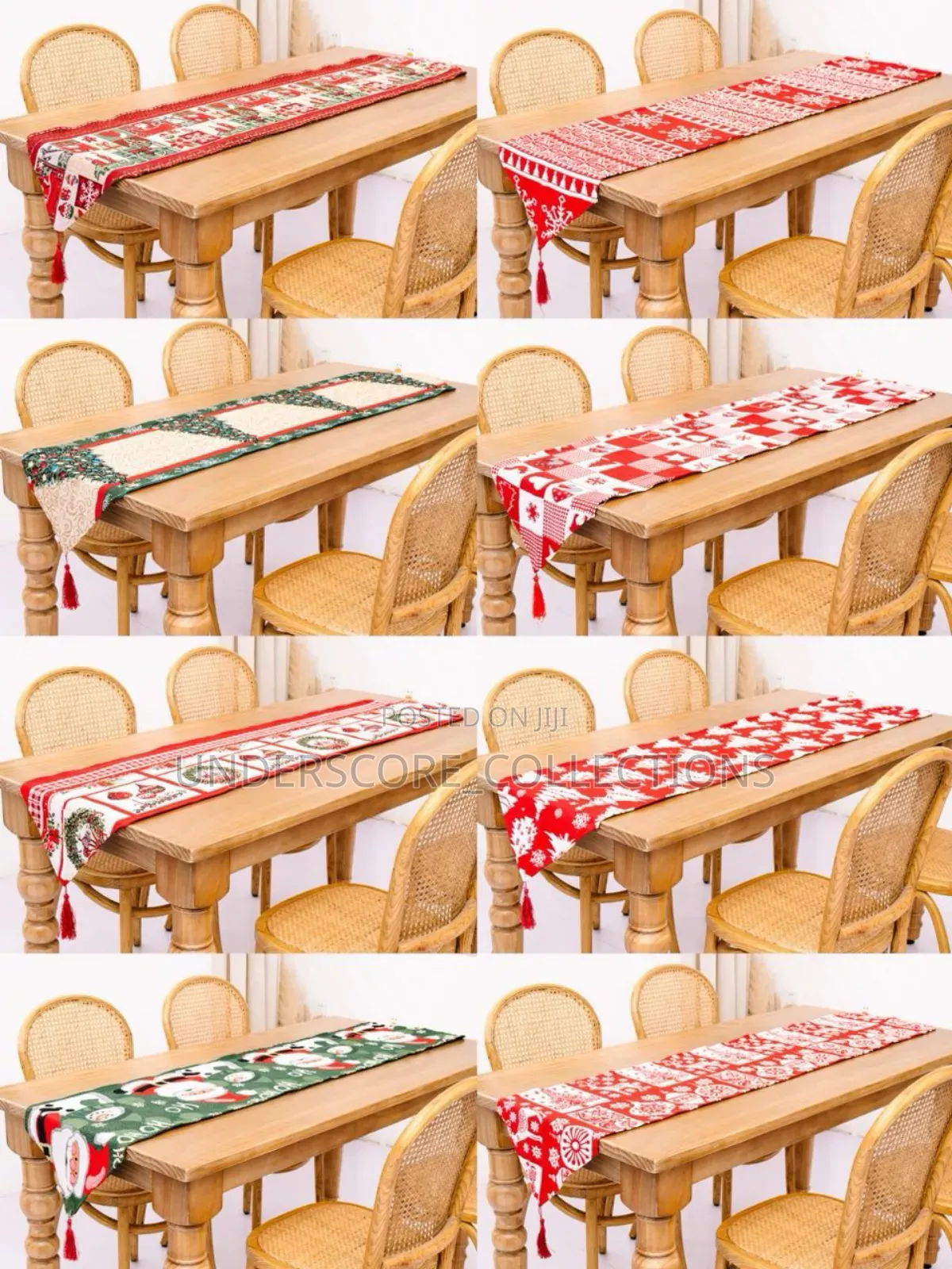 35*180cm *Christmas Knitted Fabric Tablecloth Runner*
