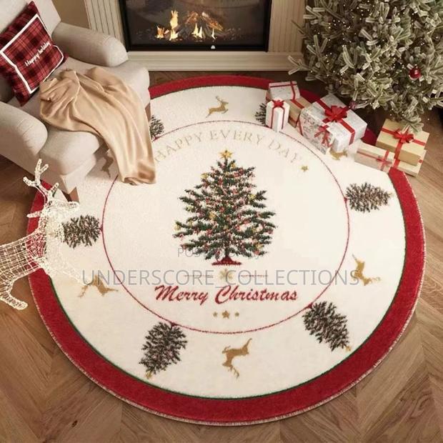 Circular New Year and Christmas Atmosphere Mat - thumbnail 2