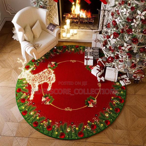 Circular New Year and Christmas Atmosphere Mat - thumbnail 3