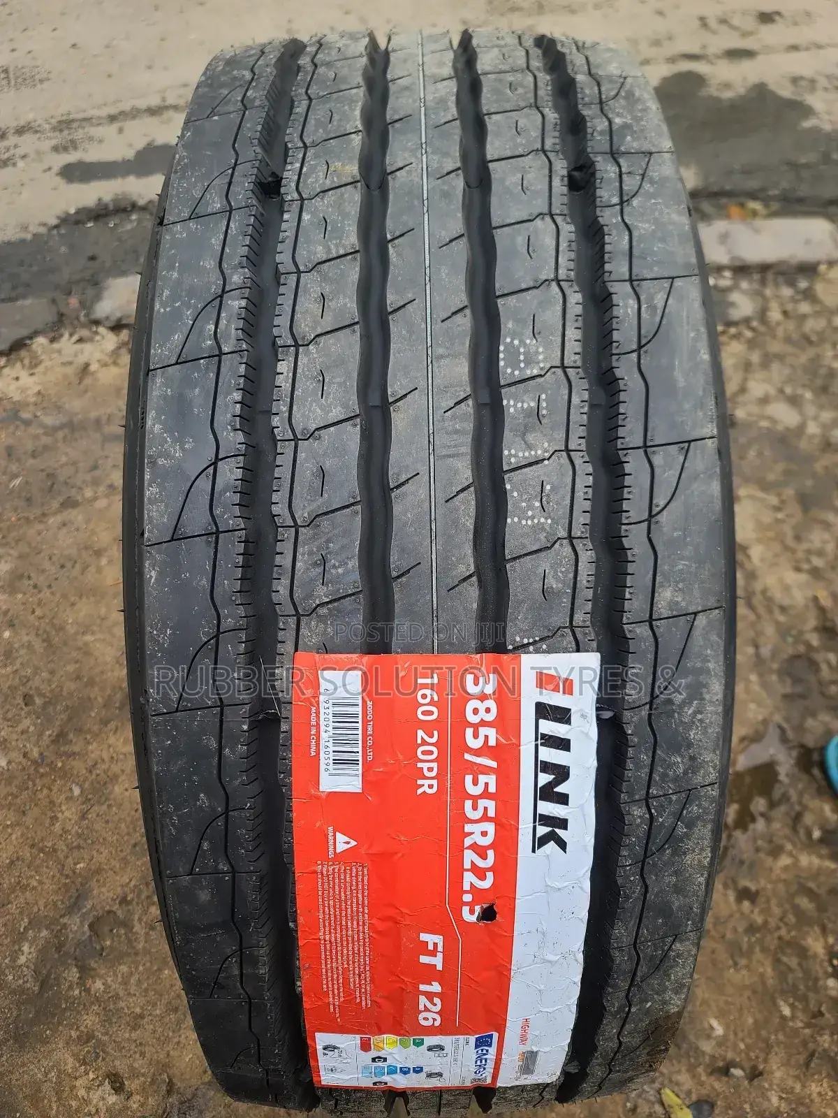 385 /55 R22.5 Ilink Tyres 20pr Ft126