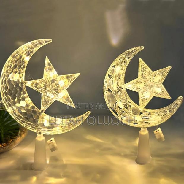 Christmas Tree Top Moon With Led Lights Lamp - main view