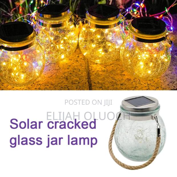 Solar Mason Jar Hanging Lights - thumbnail 2