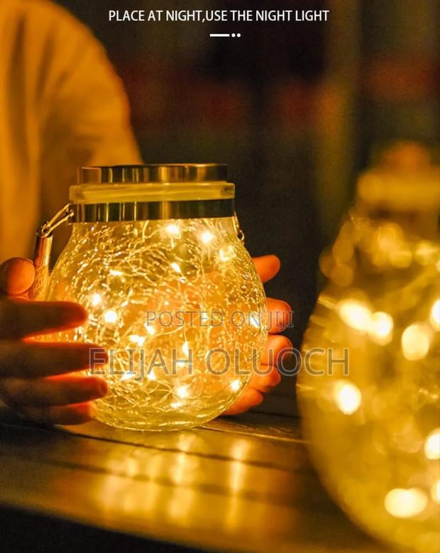 Solar Mason Jar Hanging Lights - thumbnail 3