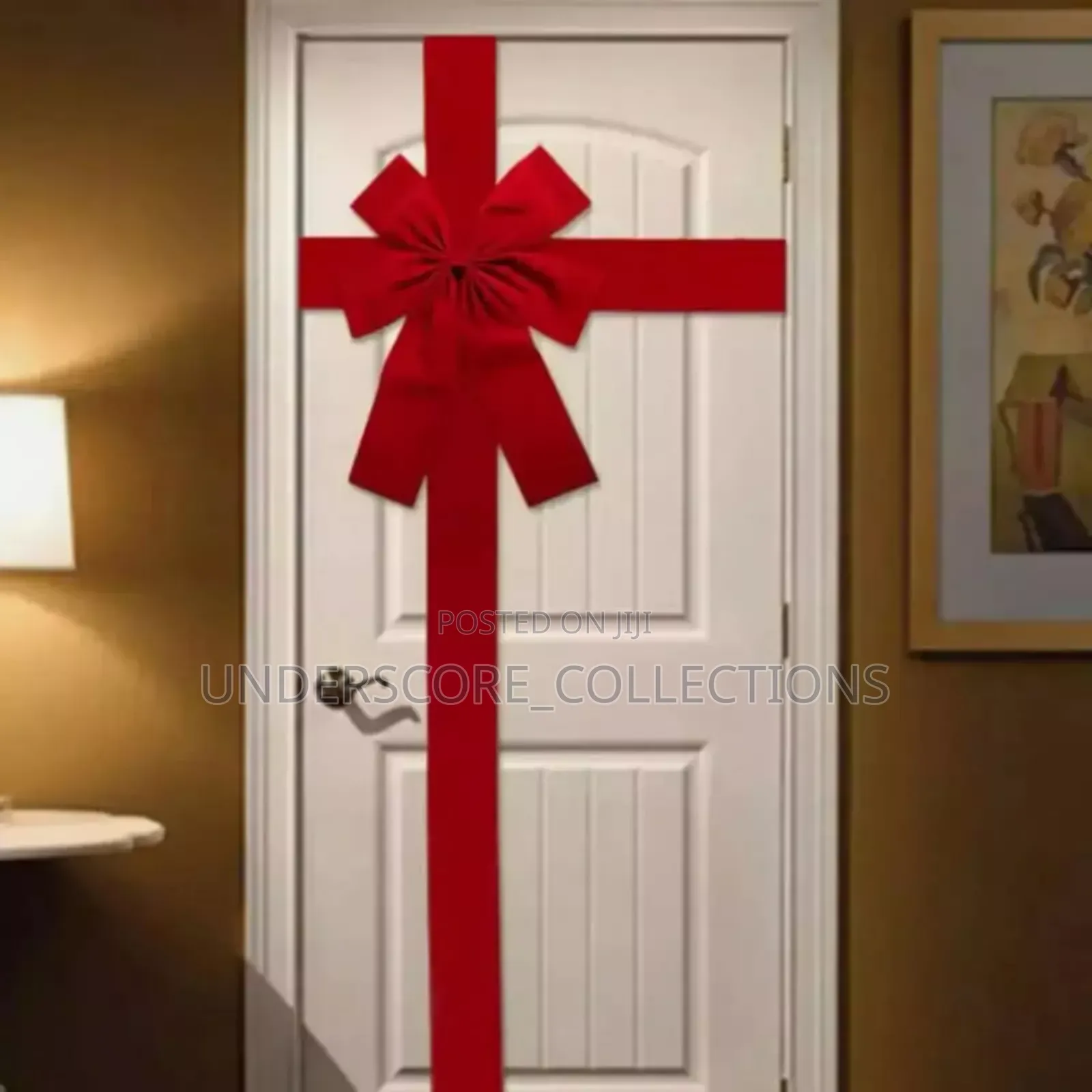 Red Large Christmas Door Ribbons