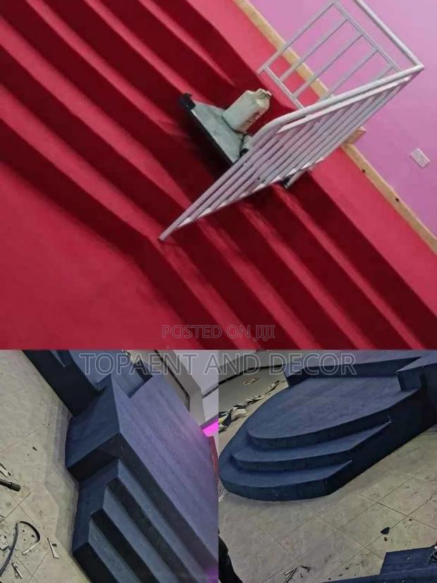 Perfectly Covered Church Pulpit Wall to Wall Carpet