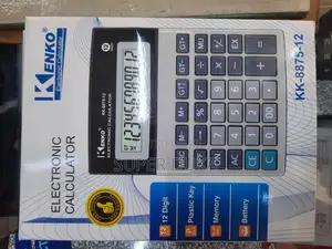 12-Digit Display Electronic Calculator. Kenko Kk-8875-12