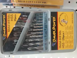 Steel Metal Drill Bit Set 25 PCS Dmax Power Hss. 1 - 13mm