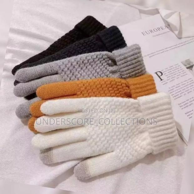 Men and Women Fleece Lined Knit Wool Mittens*