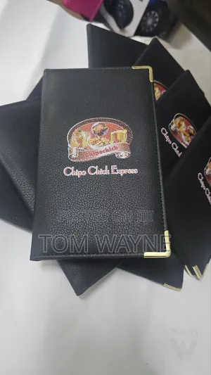 Branded Leather Bill Folder