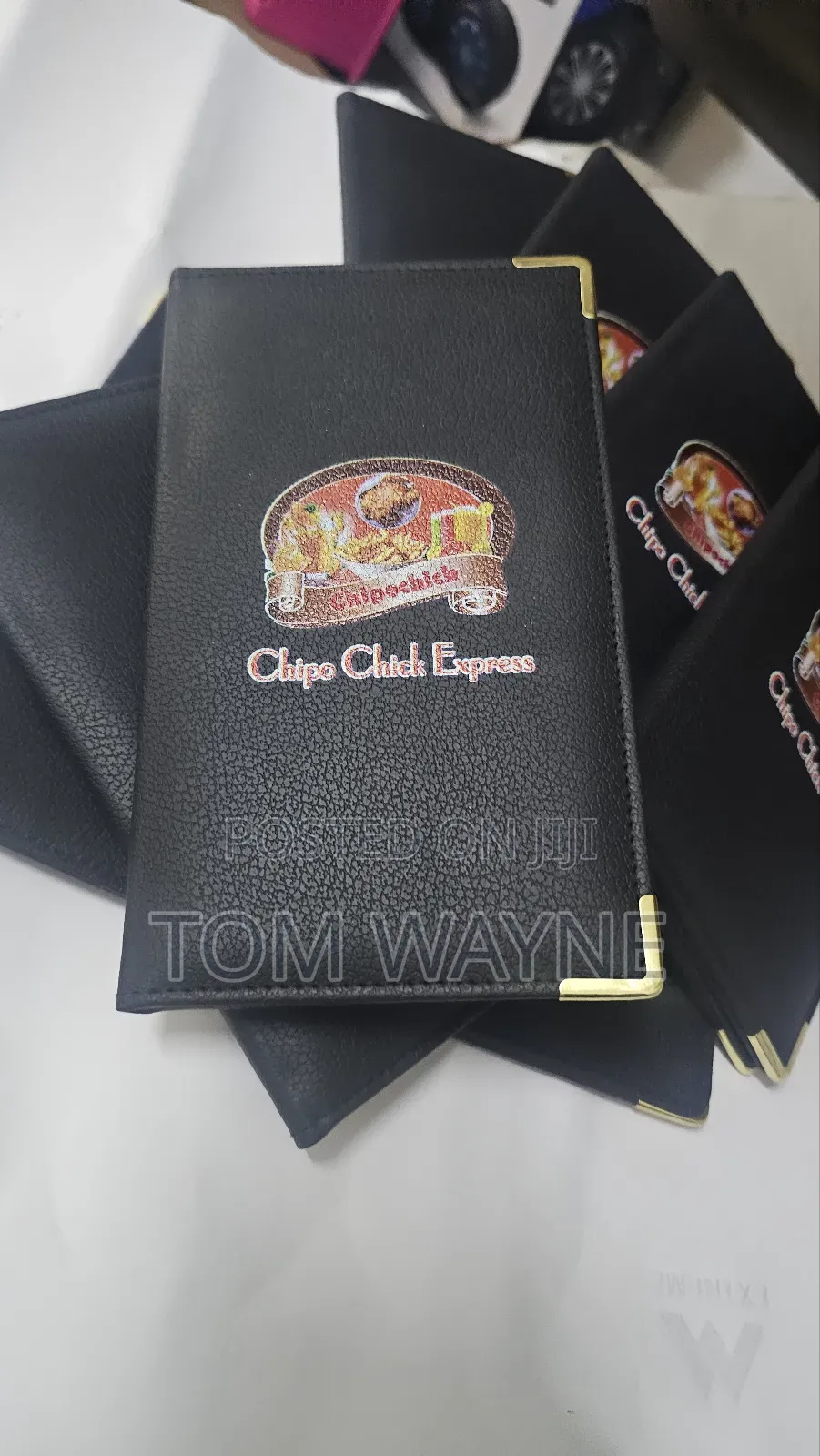 Branded Leather Bill Folder