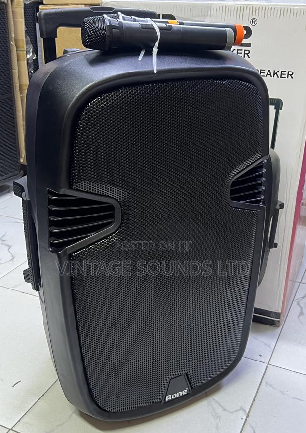 15 Inches Portable Powered Rechargeable Speaker and 2 Mics - thumbnail 2