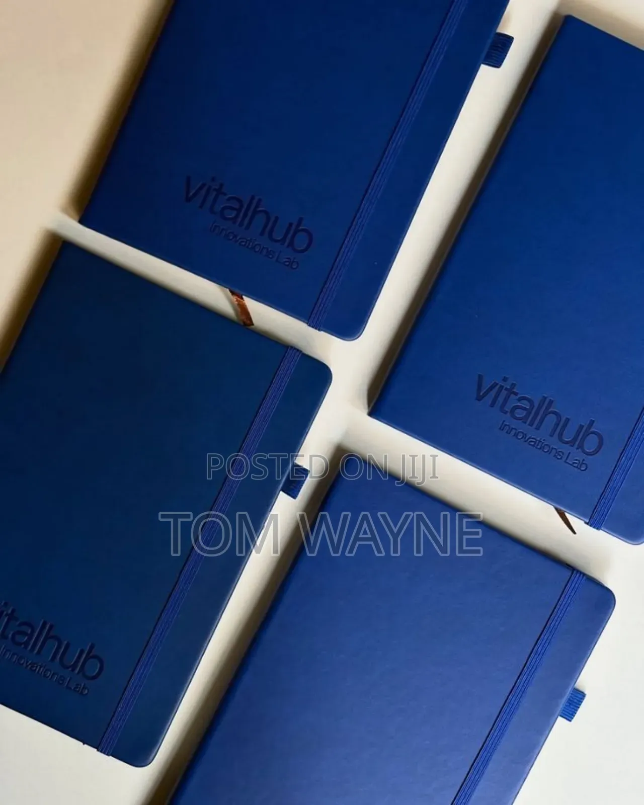Engraved Leather Notebooks, A5 Size With Rubber Band Strap