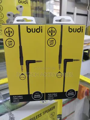 Budi Right Angle Aux Cable (1.2m)