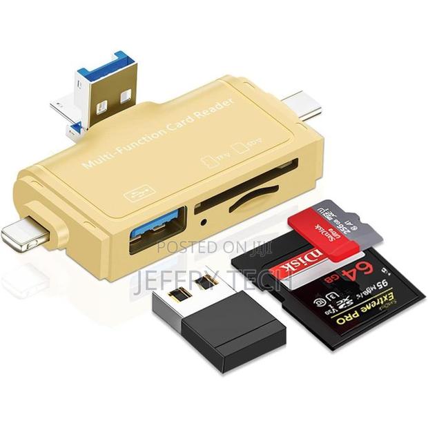 Sd Card Reader, 7-in-1 for Apple Type-C Android Phone Computer Otg - main view