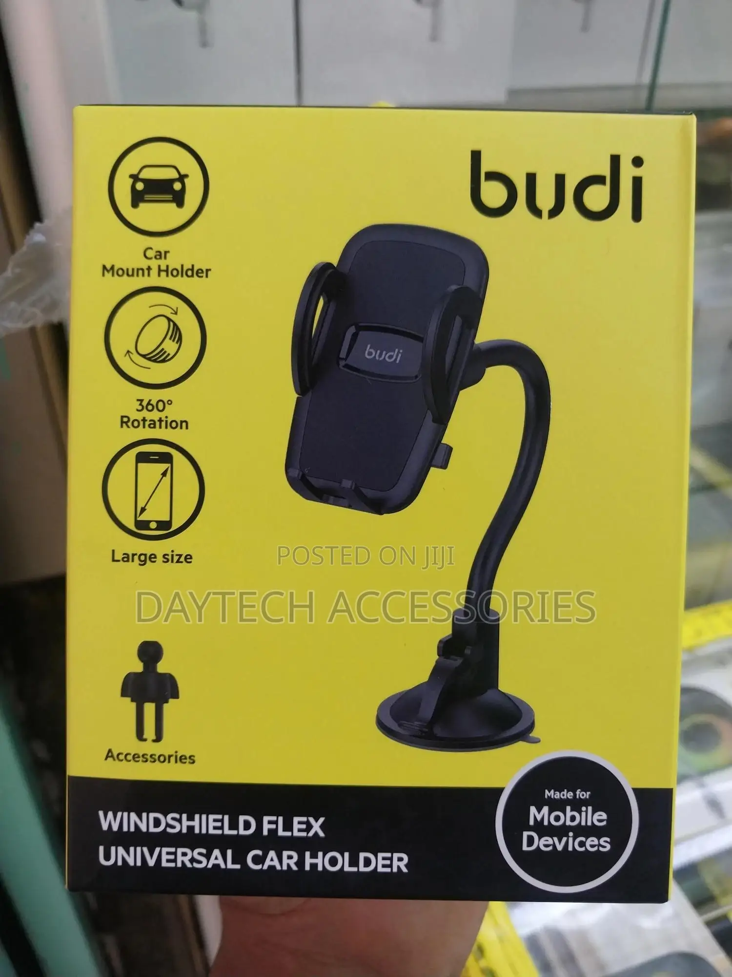 Budi Windshield Flex Universal Car Holder Cm525b