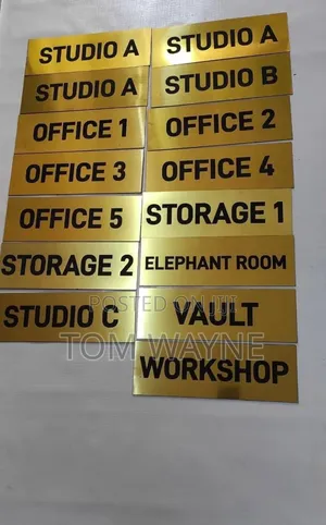 Engraved Office Door Lables, Engraved Door Signages