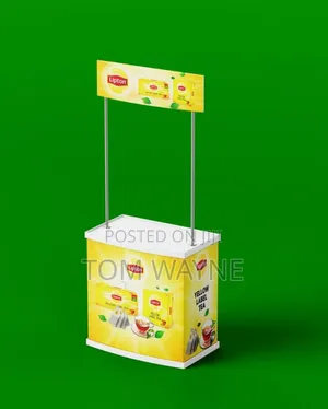 Portable Plastic Booth, Sampling Table