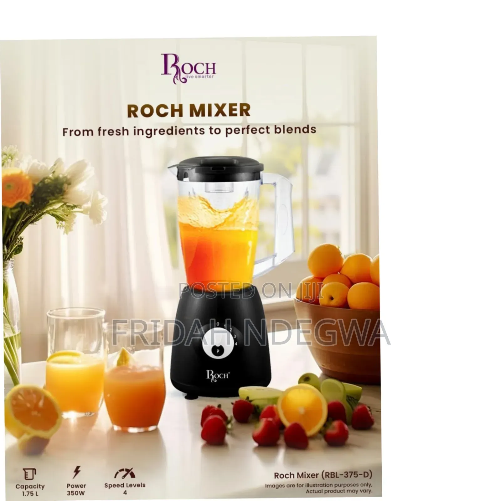 *Roch 2 in 1 Blender 