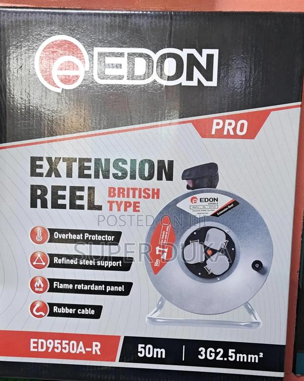 Edon 50m Extension Reel. Model Number Ed9550a-R.