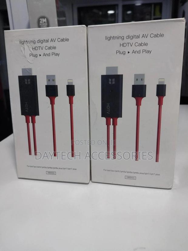 Apple Lightning to Hdmi Cable for iPhone to Tv.