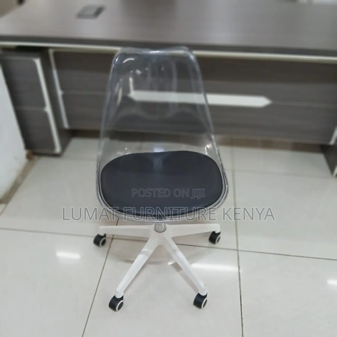 Swivel Modern Transparent Office Chair