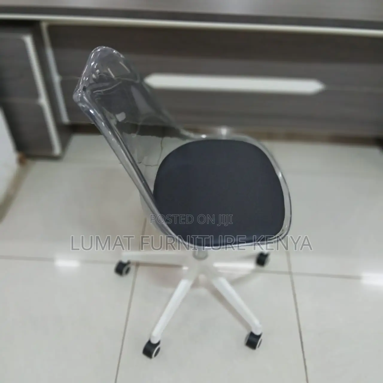 Swivel Modern Transparent Office Chair