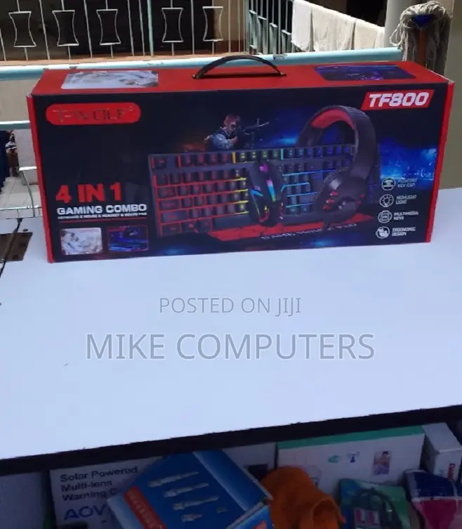 Tf850 Gaming Keyboard Headset Speaker Mouse Pad Wired RGB Backlight