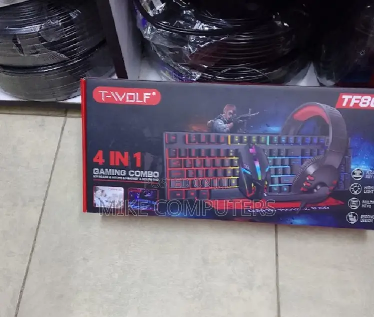 Wired Tf850 Gaming Keyboard Mouse and Gaming Headset
