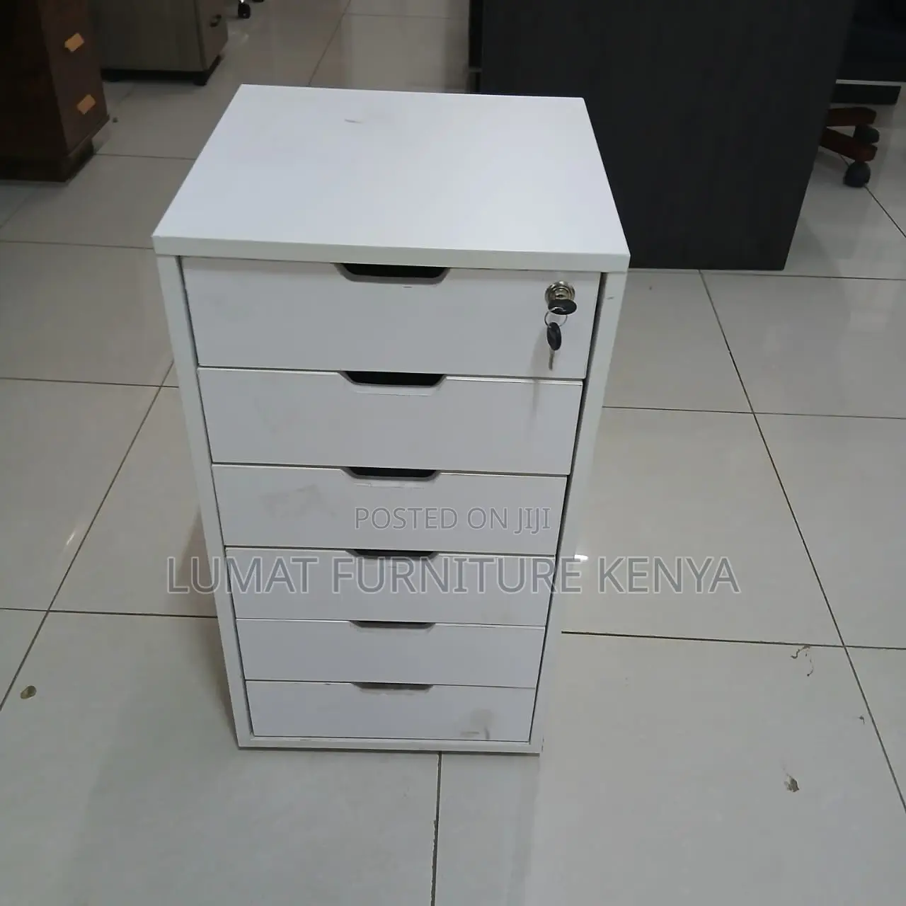 Modern White Chest of Drawer Office Storage