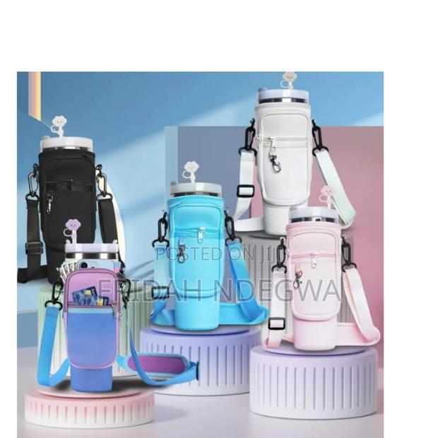 *Cooler Bag Water Bottle Carrier Bag With Phone Pocket