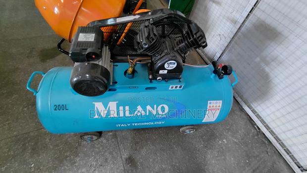 Milano Italia 200l Electric Air Compressor Double Piston. - main view
