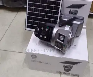 Dual Lens Wifi PTZ Solar CCTV Outdoor Camera Night Full Color