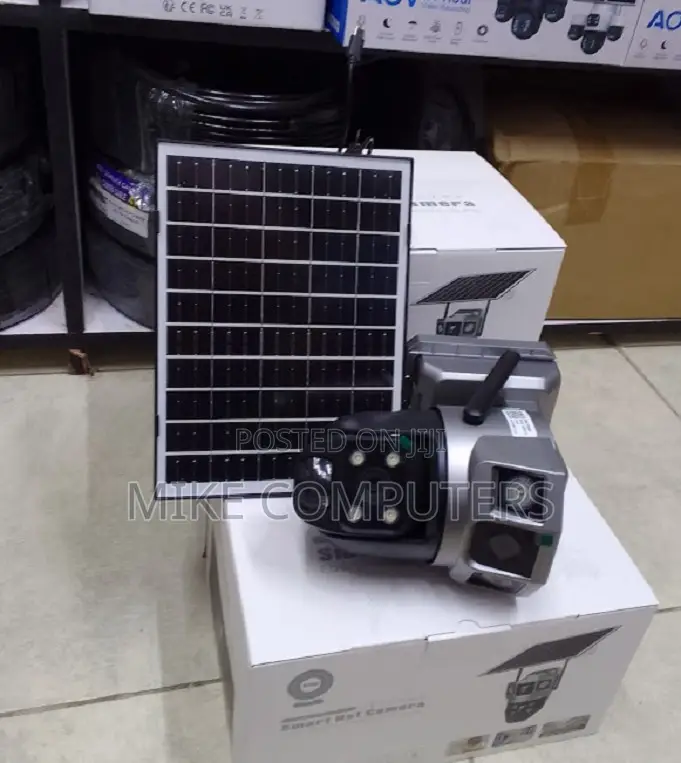 Wifi Solar Camera Powered PTZ 360° Dual Lens CCTV