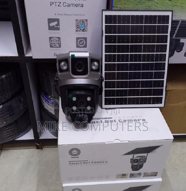 Wifi Dual Lens PTZ V380 Solar Camera Double Lense