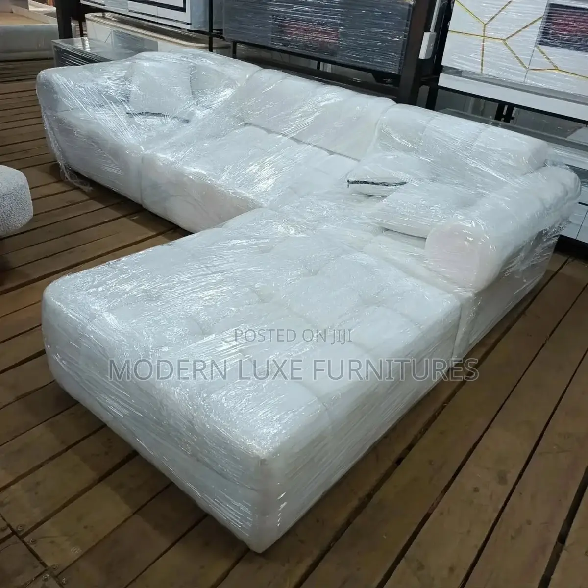 Quality,White Bubble L Sofa