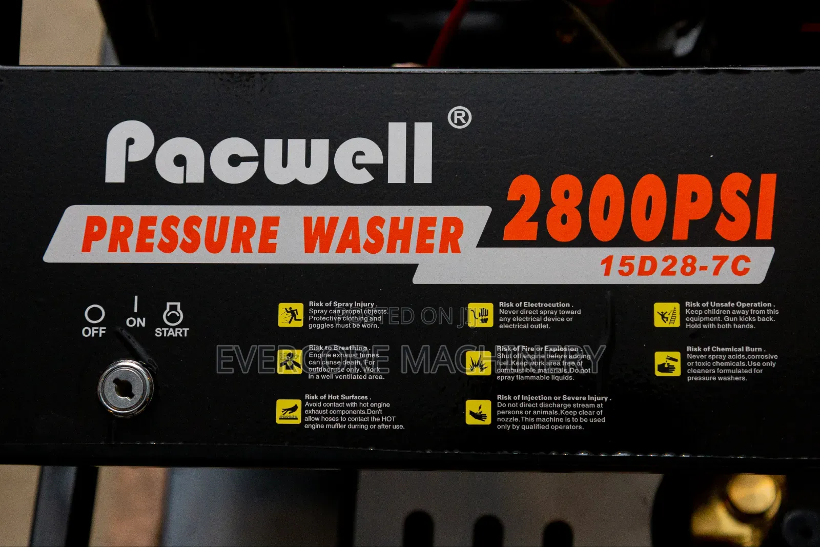 Pacwell 2800psi Diesel Highpressure Washer.