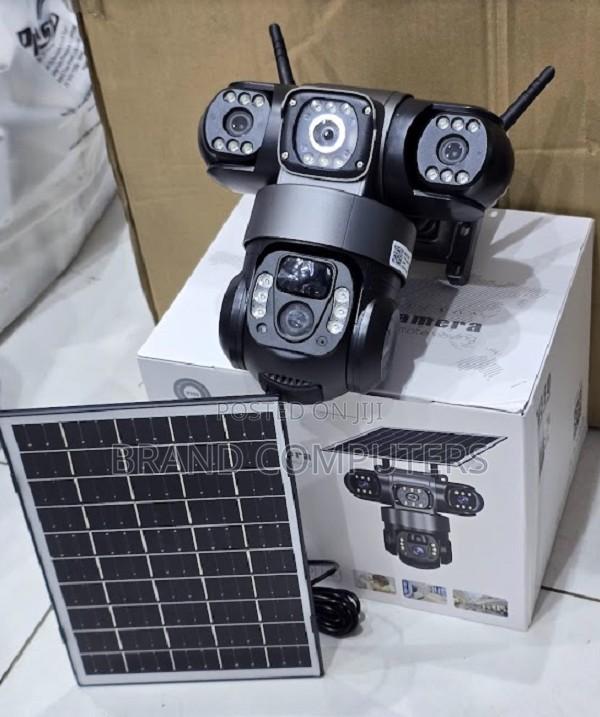 V380 4g Triple Lens Solar PTZ Camera
